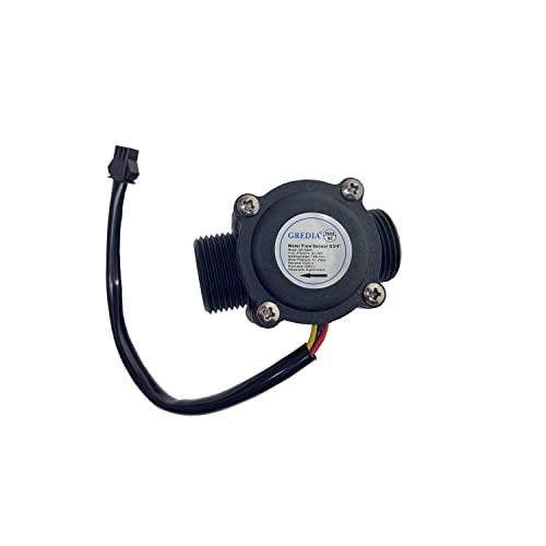 Gredia 1/2 Sensor de fluxo de água de água Switch Switch Hall Efeito Fluxo Medidor de fluido Counter 1-30L/min
