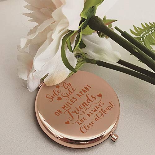 Warehouse No.9 Inspirational Friendship Gifts for Best Friend Travel Pocket Pocket Makeup Mirror Gift for Sister Birthday