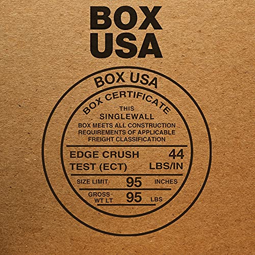 Box USA BGL3636 Lids de serviço pesado, 37 1/4 L x 37 1/4 W x 4 H, Kraft