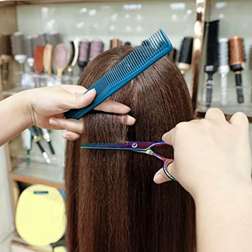 Defesa de tesoura de corte de cabelo, kit de bolsa de tesoura de barbeiro profissional, para cabeleireiro em casa ou barbearia,