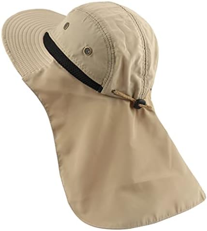 Zlxdp Summer Upf50+ Sun Hats Women Women mensual Casual Bonie Hat com FLAP LONGO DO CHAPO LONGO LONGO LONGO DE PESCA DE Pesca