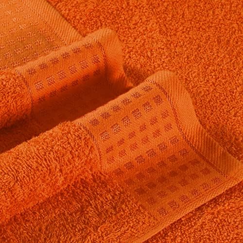 Glamburg algodão Ultra macio de 6 toalhas de matilha, contém 2 toalhas de banho 28x55 polegadas, 2 toalhas de mão 16x24