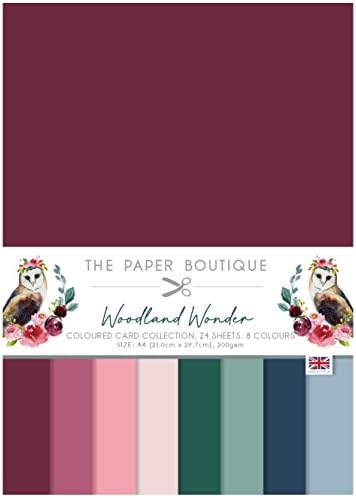 Paper Boutique Woodland Wonder-Color Cards, papel, multicolorido, A4