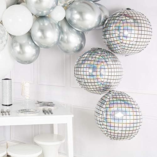 Balões de látex de prata metálica de 100pcs de 100 pcs de vários tamanhos cromados balão de cromo 18/12/10/5 polegadas Balão