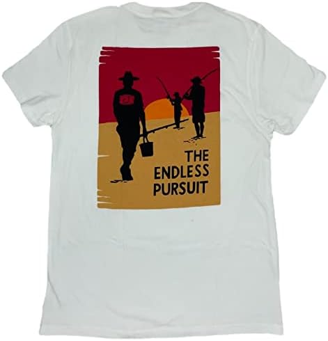 Camiseta de tee de perseguição masculina de equipamento ávido