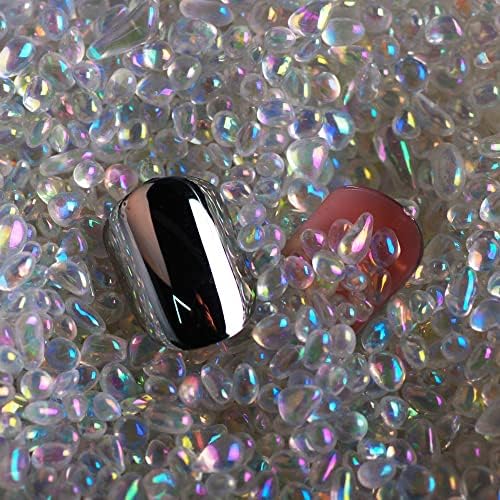 50g minúsculo paralelepípede strass de unhas de tamanho misto de tamanho redondo de cristal de cristal decorações de unhas decorações