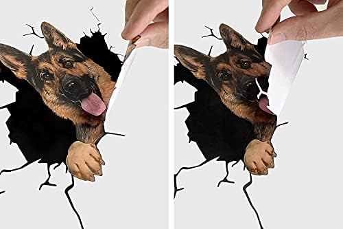 American Bulldog Crack Decal da janela Humor Humor Magnet Logo Stickers Presente para o marido