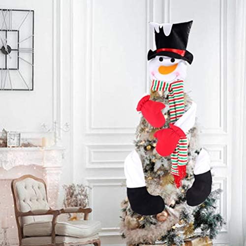 PretyZoom Arree de Natal Topper Snowman Hompger Topper de Natal Treça do Winter Winterland Party Decoração