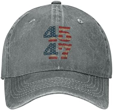 Chapéu 45 47 Trump 2024 chapéu para homens bonés de beisebol vintage