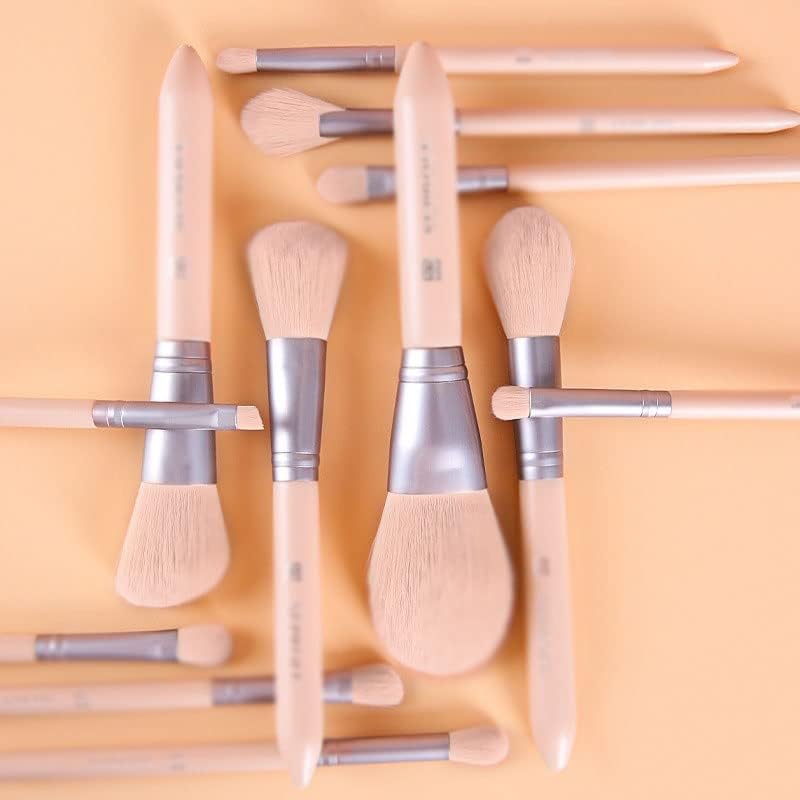 LEPSJGC 12 Brush de maquiagem Conjunto completo de ferramentas de beleza de pincel de pó solto