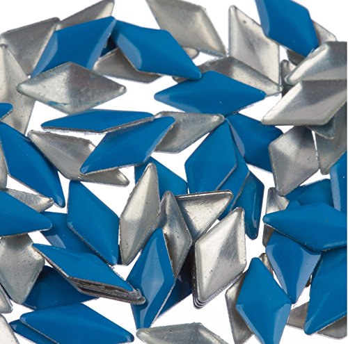 Zink coloril uil art neon azul diamante metal mago 50 peças enfeites