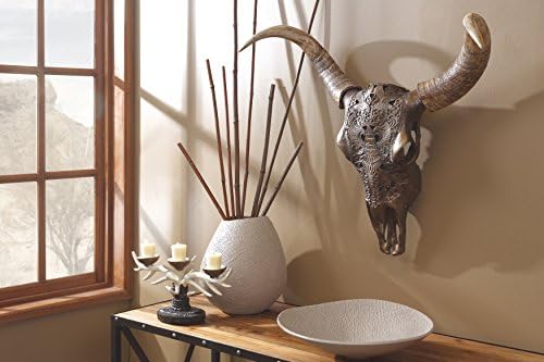 SageBrook Home, Bigida de onda de cerâmica de marfim, 14,75x14x3.75