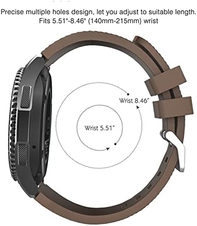 EGSDSE 20mm 22mm Universal Silicone Strap Compatível com a maioria dos relógios com bandas de vigia de 22 mm
