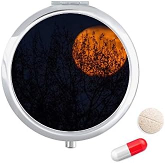 Planeta de sombra vermelha Nebulose Blue Pill Caso Pocket Medicine Storage Caixa de contêiner Distribuidor