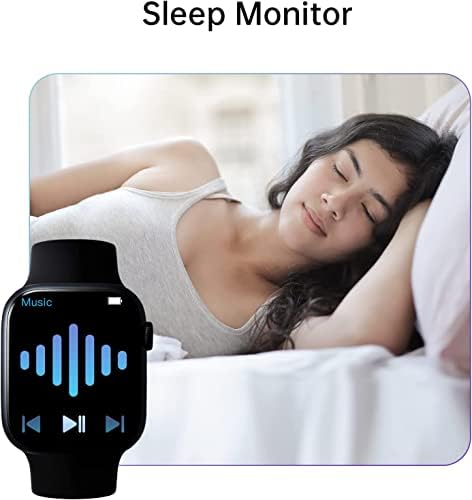 Smart Watch for Samsung iPhone Men Men, AI Voice, rastreador de fitness de 2,0 com rastreamento de sono com frequência