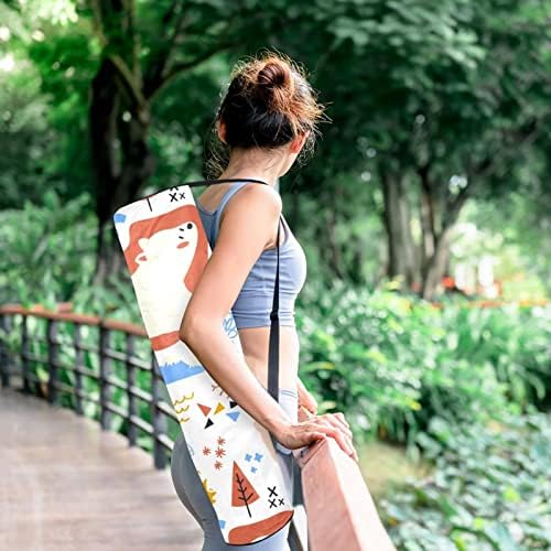 Animals Yoga Mat Carrier Bag com pulseira de ombro de ioga bolsa de ginástica bolsa de praia