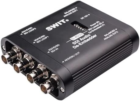 SWIT S-4607 SDI bidirecional/conversor óptico, conversor de fibra óptica portátil, fibra óptica bidirecional para SDI e SDI para