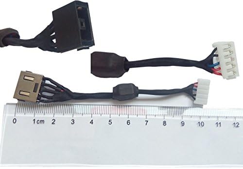 Jack DC-In para IdeaPad Y700-15isk, soquete do conector da porta do chicote de potência do DC com cabo de fio.