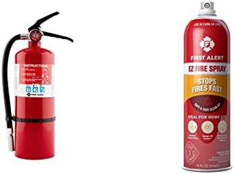 Primeiro alerta Home2pro Recarregável Extintor de Incêndio Ul Classificado 2-A: 10-B: C, Red