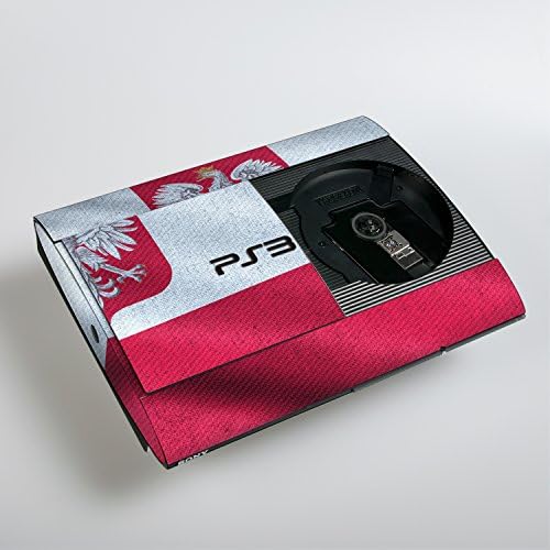 Sony PlayStation 3 Superslim Design Skin Bandeira da Polônia adesivo de decalque para PlayStation 3 Superslim