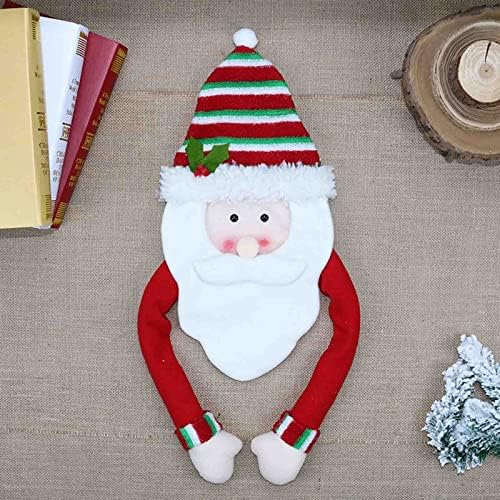 Férias de festa braços positivos Santa Tree Decorações de Natal para material de Natal Topper de Santa Topper Cute Tree With Hat