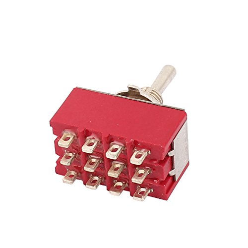 Interruptores AEXIT AC 125V 5A 4pdt On-off-on 3Position 12pin trava micro alternância interruptor