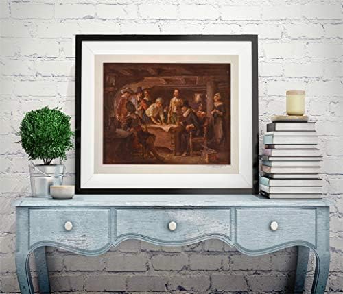Fotografias infinitas Foto: The Mayflower Compact, 1620, Carver, Winston, Alden, Myles, Standish, Howland, Bradford