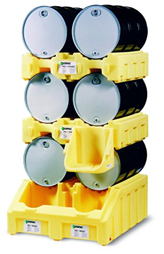 Poly Racker - Estação de armazenamento e distribuição de tambor, capacidade de derramamento de 102 galões, capacidade