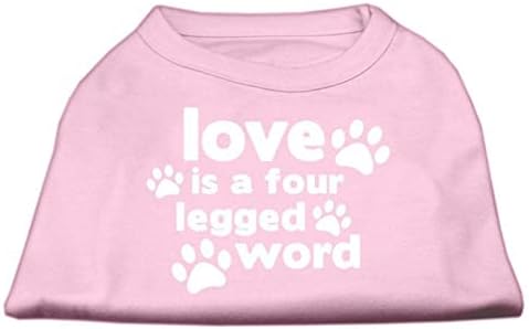 Mirage Pet Products Love é uma camisa impressa em tela de quatro pernas Purple xxl