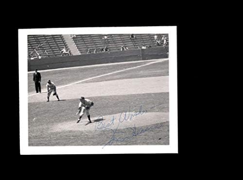 Jim Hearn assinou o vintage de 1950 de 1950 5x4 Foto Autograph New York Giants
