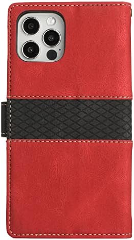 Campa de flip para o iPhone 12 Case Cartet com suporte para cartão, Mavis's Diário Premium Premium Matte Leather Slim