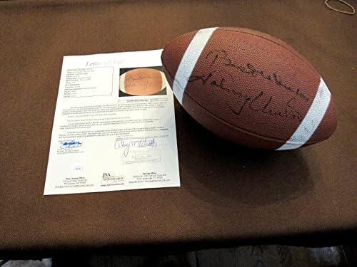 Johnny Unitas votos Balt Colts Hof assinado Auto VTG Wilson Football JSA Loa - Bolsas de futebol autografadas