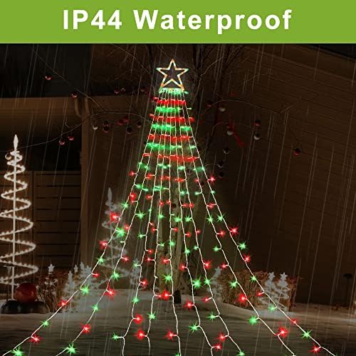 Miniao Christmas Decorations Star Light, 16,4ft 320 LEVAS LUZES DE NATAL COM 13 Modo de iluminação de 13 Luzes de