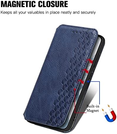 Casos de telefone do smartphone Caixa de telefone para Samsung Galaxy S23 Plus Carteira da carteira, suporte para cartões de bloqueio