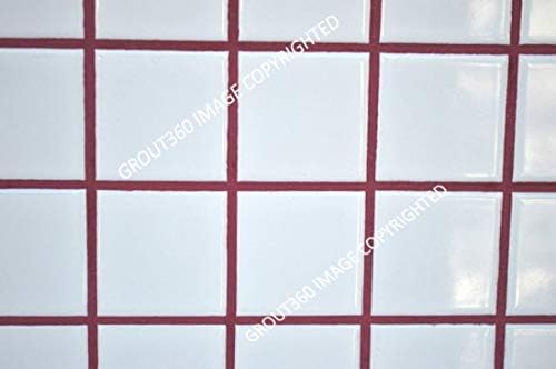 Grout 360 Wine Red Sanded Tile Grout para trabalhos de instalação de ladrilhos. Use em pisos, paredes, salpicos nas costas, chuveiros