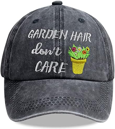 Cabelo do jardim tacoesha Não se importa com chapéu, boné de beisebol bordado com algodão lavado ajustável