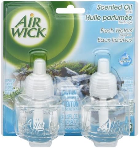 Air Wick Sweebent Oil Air Seconnener, águas frescas, 2 recargas, 0,67 onças