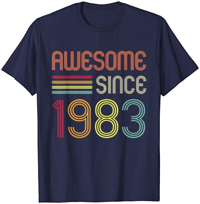 Incrível desde 1983 40º aniversário camiseta retrô
