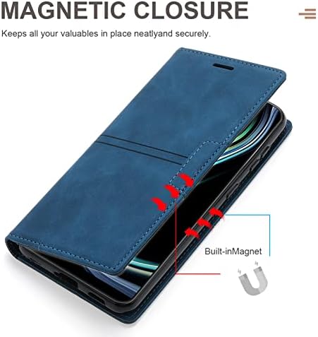 Caso para Samsung Galaxy S23/S23 Plus/S23 Ultra, capa de celular da carteira de couro PU com cartão de crédito Kickstand Função