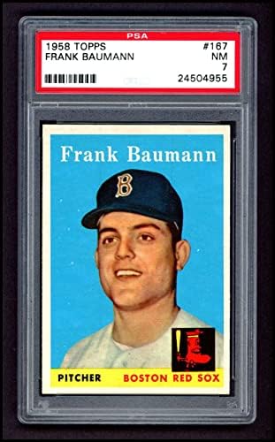 1958 Topps 167 Frank Baumann Boston Red Sox PSA PSA 7.00 Red Sox