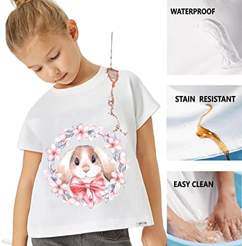 Popopie Toddler Girls meninos Crewneck T-shirt resistente a camiseta de verão Manga curta Camiseta gráfica à prova