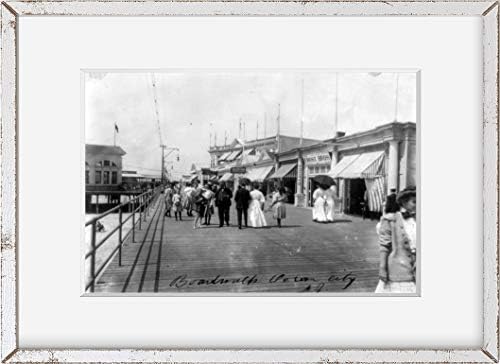 Fotografias infinitas Foto: calçadão | Ocean City | Nova Jersey | 1908 | Reprodução da foto histórica | Decoração de casa