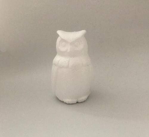 WELLIEST 20pcs Modelagem de poliestireno isopor Owl Mold Mold Diy Craft for Child DIY Gift Wedding Party Decoration 15cm
