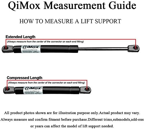 Qimox qty gás carregado com capuz dianteiro suportes, suporta braços compatíveis com acura mdx 2007 a 2013 pm1109