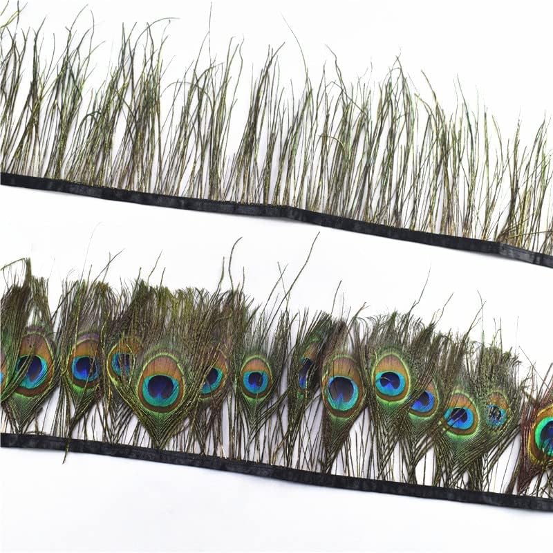 As penas naturais de pavão natural apararam cerca de 15 cm de largura de penas para acessórios de decoração de casamento diy-80648