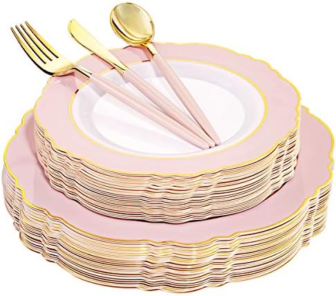 WDF 350 peças placas de ouro rosa-30 sugestas placas de plástico rosa