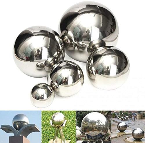 Peças da ferramenta 5 tamanho de aço inoxidável espelho esfera oca bola home jardim decoração - decoração -