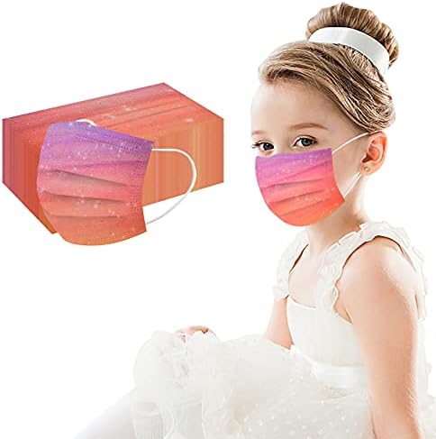 10-50 PCs Kids Disponível Face Bocal Equipamento Protetor de Proteção 3 Ply não tecido Dye Dye Soft Pó à prova de poeira Bandana ao