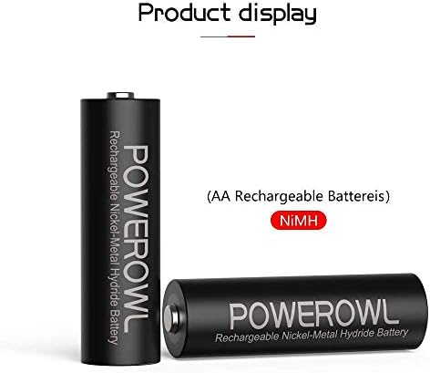 2800mAh Baterias AA recarregáveis ​​com carregador de bateria Smart 8 Bay, Baixas de baixa descarga de baixa descarga