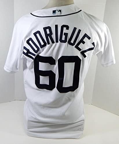 2019 Detroit Tigers Ronny Rodriguez 60 Game usou White Jersey 42 696 - Jogo usou camisas MLB